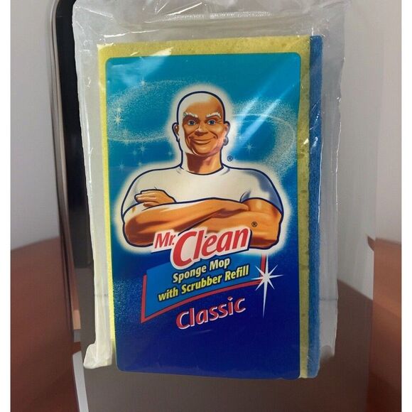 Mr Clean Classic Sponge Mop Replacement Scrubber Refill NEW 2008 Butler Home - Picture 1 of 8
